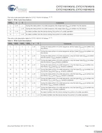 CY7C11651KV18-400BZXC Datasheet Page 12