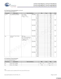 CY7C11651KV18-400BZXC Datasheet Page 22