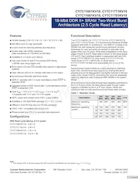 CY7C11681KV18-450BZC Datenblatt Cover
