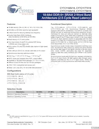 CY7C1170V18-400BZC Datasheet Cover