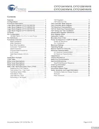 CY7C12451KV18-400BZXC Datasheet Page 4