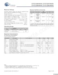 CY7C12501KV18-450BZXC Datasheet Page 21