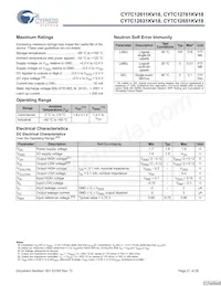 CY7C12631KV18-400BZI Datenblatt Seite 21