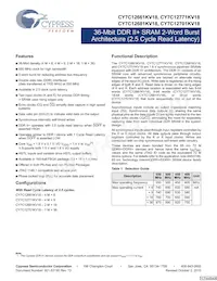 CY7C12681KV18-400BZXC Datenblatt Cover