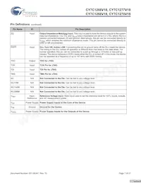 CY7C1270V18-375BZI Datasheet Page 7