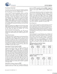 CY7C1297H-133AXC數據表 頁面 4