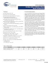 CY7C13201KV18-300BZXC Datasheet Cover