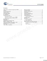 CY7C1324H-133AXCT Datasheet Page 3