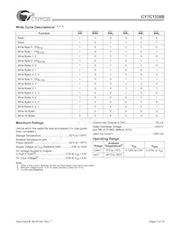 CY7C1338B-100AC Datasheet Page 7
