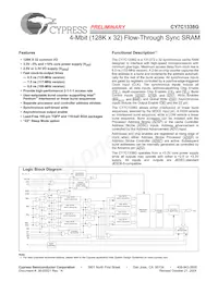 CY7C1338G-117AXC Datasheet Cover
