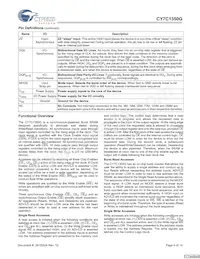 CY7C1350G-166AXI Datasheet Page 4