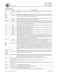 CY7C1354B-166BGC Datasheet Page 6