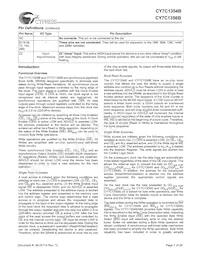 CY7C1354B-166BGC Datasheet Page 7