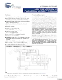 CY7C1354C-166BZCT Datenblatt Cover