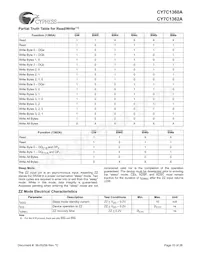 CY7C1360A-150BGC Datasheet Pagina 10