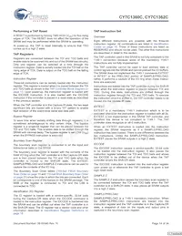 CY7C1362C-200AXCT Datasheet Page 14