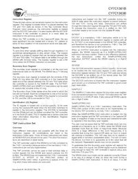 CY7C1363B-100AC Datasheet Page 17