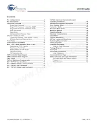 CY7C1365C-133BZI Datasheet Page 3