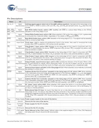 CY7C1365C-133BZI Datasheet Page 5