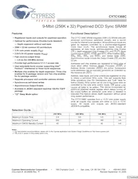 CY7C1368C-166AXCT Datasheet Cover