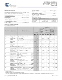 CY7C136A-55NXIT Datasheet Page 3