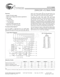 CY7C1399BL-12ZXCT Datasheet Copertura