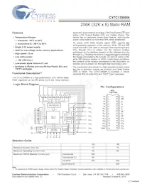 CY7C1399BN-15VXAT Datenblatt Cover