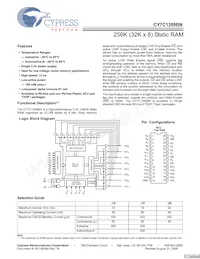 CY7C1399BNL-15ZXCT Datenblatt Cover