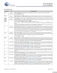 CY7C1412BV18-250BZC Datasheet Page 4
