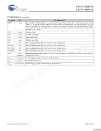 CY7C1412BV18-250BZC Datenblatt Seite 5