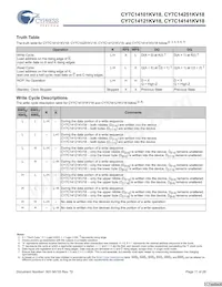 CY7C14141KV18-300BZXC Datasheet Page 11