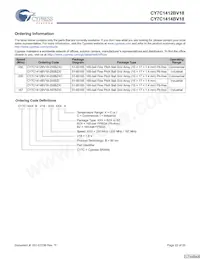 CY7C1414BV18-250BZXI Datenblatt Seite 22