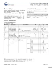 CY7C1415BV18-250BZI Datasheet Page 20