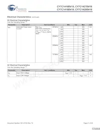 CY7C1420BV18-200BZCT Datasheet Page 21