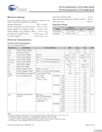CY7C1420JV18-250BZI Datasheet Page 20