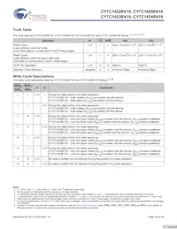 CY7C1423BV18-250BZC Datasheet Page 10