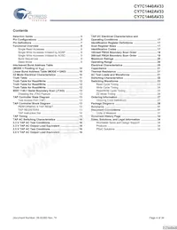 CY7C1440AV33-167BZCT Datasheet Page 4