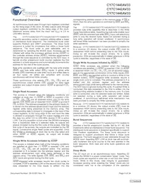 CY7C1440AV33-167BZCT Datasheet Page 9