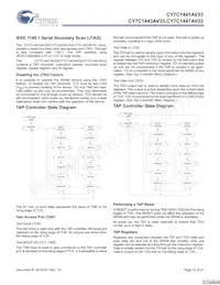 CY7C1441AV33-133AXCT Datasheet Page 12