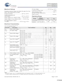 CY7C1444AV33-167AXCT Datenblatt Seite 17