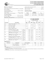CY7C144AV-25JXC Datasheet Page 7