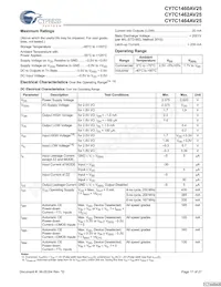 CY7C1464AV25-167BGC Datenblatt Seite 17