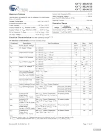 CY7C1464AV25-167BGC 데이터 시트 페이지 17