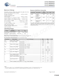 CY7C1464AV33-167BGI Datasheet Page 19