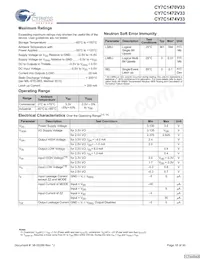 CY7C1470V33-167BZXI Datasheet Page 18
