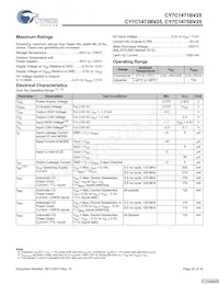 CY7C1471BV25-133AXCT Datasheet Pagina 20