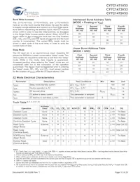 CY7C1471V33-117AXC Datasheet Page 10