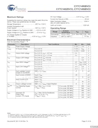 CY7C1480BV33-167BZI Datasheet Page 21