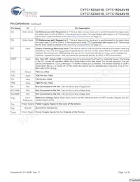 CY7C1523AV18-250BZC Datasheet Page 7