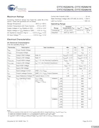CY7C1523AV18-250BZC Datasheet Page 20